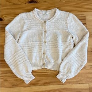 Z Supply Cream Button-Up Sweater, size M